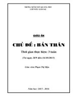 GIÁO án mầm NON CHỦ điểm 2015 2016 