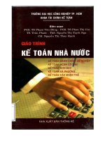Giáo trình kế toán nhà nước  phần 1   NXB thống kê