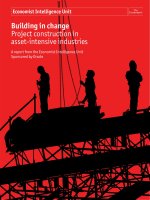 Buildling in change project construction in asset intensive industries 