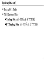 Bài giảng trường điện từ  chương 1   lương hữu tuấn