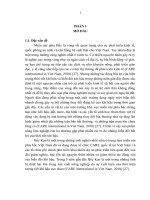 Báo cáo tốt nghiệp ngành khoa học môi trường  nghiên cứu một số mô hình sản xuất nông nghiệp thích ứng biến đổi khí hậu