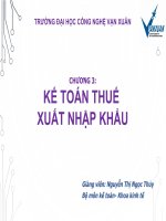 Bài giảng kế toán thuế  chương 3   GV  nguyễn ngọc thủy