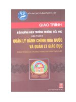 Giáo trình bồi dưỡng hiệu trưởng trường tiểu học  học phần 2   nxb hà nội