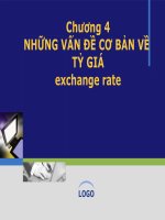 Bài giảng tài chính quốc tế  chương 4   ths  đỗ thị thu thủy