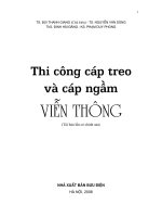 Ebook thi công cáp treo và cáp ngầm viễn thông   TS  bùi thanh giang (chủ biên)