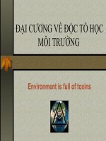 Bài giảng độc tố học môi trường  bài 2   ths trần thị mai phương