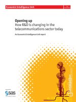 Opening up how rd is changing in the telecommunications sector today 