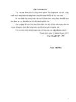 Nghiên cứu ảnh hưởng của mật độ gieo cấy đến sinh trưởng, phát triển và năng suất của một số giống lúa thuần vụ xuân 2013 tại huyện quan sơn tỉnh thanh hóa 