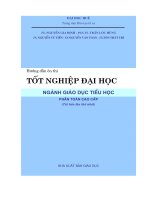 Hướng dẫn ôn thi tốt nghiệp đại học ngành giáo dục tiểu học phần toán cao cấp  phần 1   đh huế