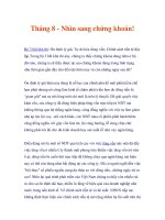 Tháng 8   nhìn sang chứng khoán 