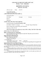 hợp đồng xây dựng phần trát 