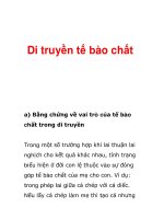 Tài liệu  di truyền tế bào chất 