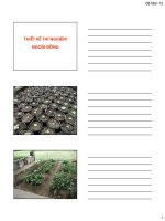 Bài giảng phân tích và xử lý số liệu trong sinh học   chương 2   ths  nguyễn thành luân