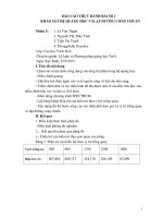 Báo cáo thực hành vật lý chất rắn   bài số 1 khảo sát hệ quang học và lập đường cong chuẩn 