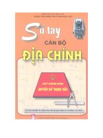 Ebook sổ tay cán bộ địa chính  phần 1   NXB tài chính