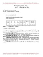 Đồ án bê tông cốt thép 2  kết cấu nhà cửa