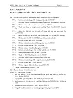 Bài tập kế toán tài chính  chương 1   GV  ths  trương văn khánh