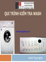 TÀI LIỆU QUY TRÌNH KIỂM TRA WASH 