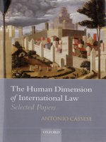 THE HUMAN DIMENSION OF INTERNATIONAL LAW