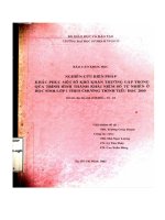 Nghiên cứu biện pháp khắc phục một số khó khăn thường gặp trong quá trình hình thành khái niệm số tự nhiên ở học sinh lớp 1 theo chương trình tiểu học 2000 