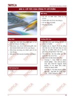 Bài giảng tài chính doanh nghiệp  bài 3   tổ hợp GD TOPICA