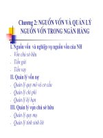 Bài giảng quản trị ngân hàng thương mại  chương 2   đh kinh tế quốc dân