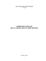 HƯỚNG dẫn CHI TIẾT lập bản CAM kết bảo vệ môi TRƯỜNG