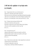 2 đề thi trắc nghiệm và tự luận môn LLNN PL