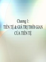 Bài giảng tài chính tín dụng  chương 1