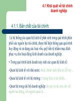 Bài giảng tài chính tín dụng  chương 4