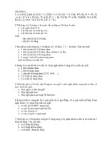 Bài tập học phần xác suất thống kê