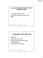 Bài giảng hóa sinh đại cương  chương 9   ths  phạm hồng hiếu