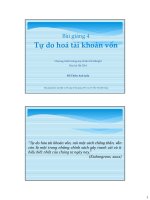 Bài giảng tài chính phát triển  bài 4   đỗ thiên anh tuấn