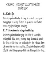 THỰC TRẠNG CÔNG tác QUẢN TRỊ NGUỒN NHÂN lực tại CÔNG TY TNHH VĨNH QUANG 