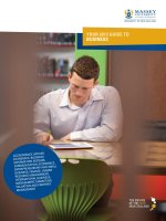 YOUR 2013 GUIDE TO BUSINESS  ACCOUNTANCY, APPLIED ECONOMICS, BUSINESS INFORMATION SYSTEMS, COMMUNICATION, ECONOMICS, ENT