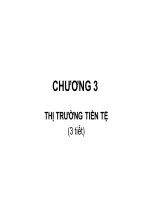 Bài giảng thị trường tài chính và các định chế tài chính  chương 3   GV  nguyễn thu hà