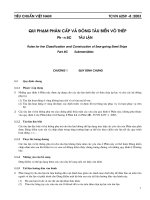 Tiêu chuẩn việt nam  qui phạm phân cấp và đóng tàu biển vỏ thép  phần 8  tàu lặn