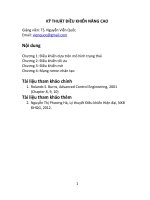 Kỹ thuật điều khiển nâng cao (TS  nguyễn viễn quốc)   chương 3  điều khiển mờ