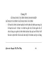 GIÁO TRÌNH tài CHÍNH TRONG DOANH NGHIỆP xây DỰNG   CHƯƠNG VII 