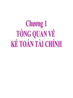 Bài giảng kế toán tài chính   chương 1  tổng quan về kế toán tài chính