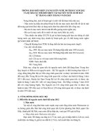 Thông báo diễn biến tài nguyên nước dưới đất năm 2012 và dự báo xu thế diễn biến tài nguyên nước dưới đất từ tháng 6 đến