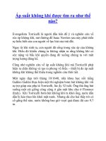 Áp suất không khí được tìm ra như thế nào 