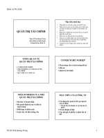 Tổng quan về quản trị tài chính 