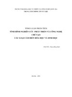Tình hình nghiên cứu phát triển và công nghệ chế tạo các loại cảm biến hóa học và sinh học 