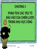 Bài giảng quản trị chiến lược trong khu vực công  chương 3   ths  lê hồng hạnh