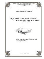 Sáng kiến kinh nghiệm  một số phương pháp tiện dạy học môn địa lý 8