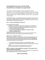 Nguyên tắc cơ bản của kế toán 