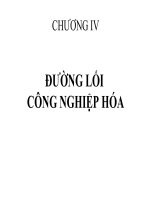 bài giảng về đường lối công nghiệp hóa