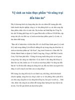 Vệ sinh an toàn thực phẩm từ nông trại đến bàn ăn 