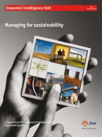 Managing for sustainability 